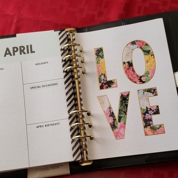 The PAPER STUDIO 6 ring planner non dated . NWT - Picture 6 of 8